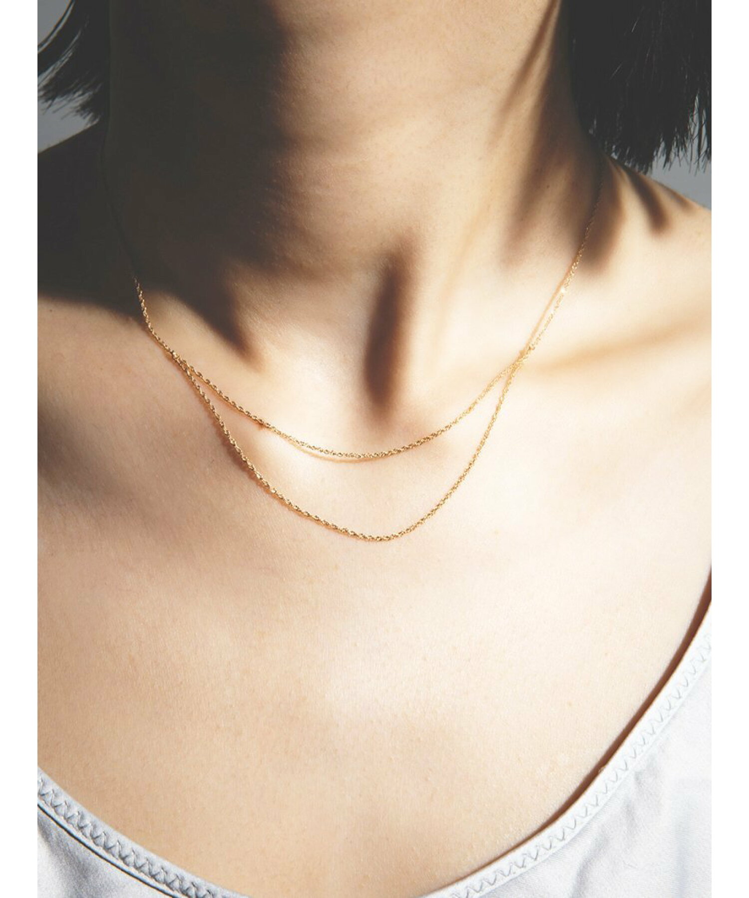 les bon bon/(W)scallop necklace スカラップネックレス